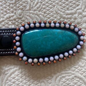 Turquoise and Coral Belt